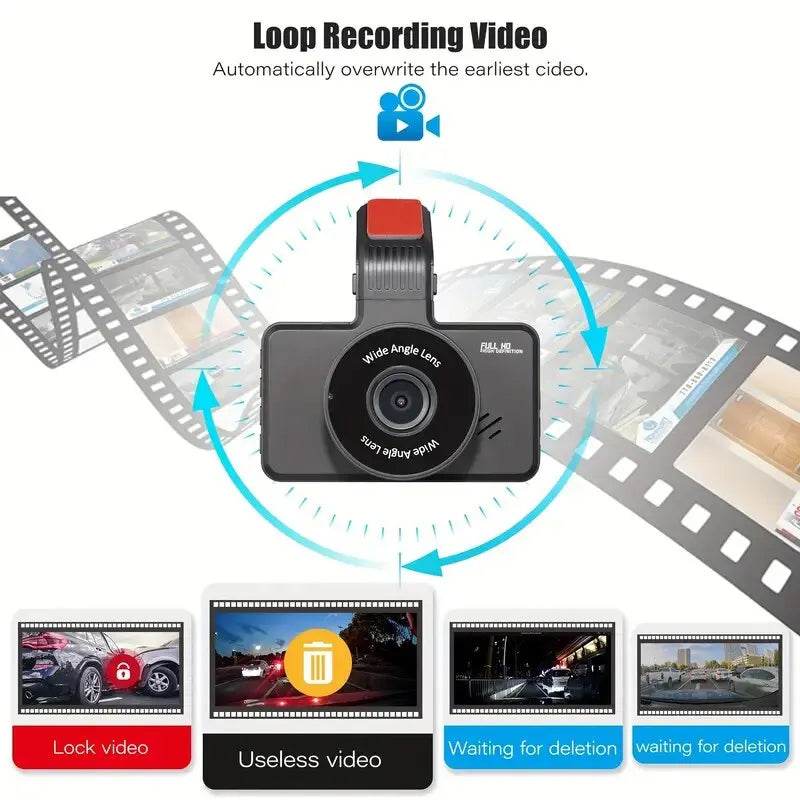 Camera Auto HD Dual Lens WiFi cu Înregistrare Video - Venduqo