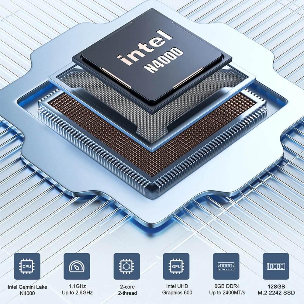 MLLSE Mini PC M2 Air - Intel N4000, 6GB RAM, 128GB ROM - Venduqo