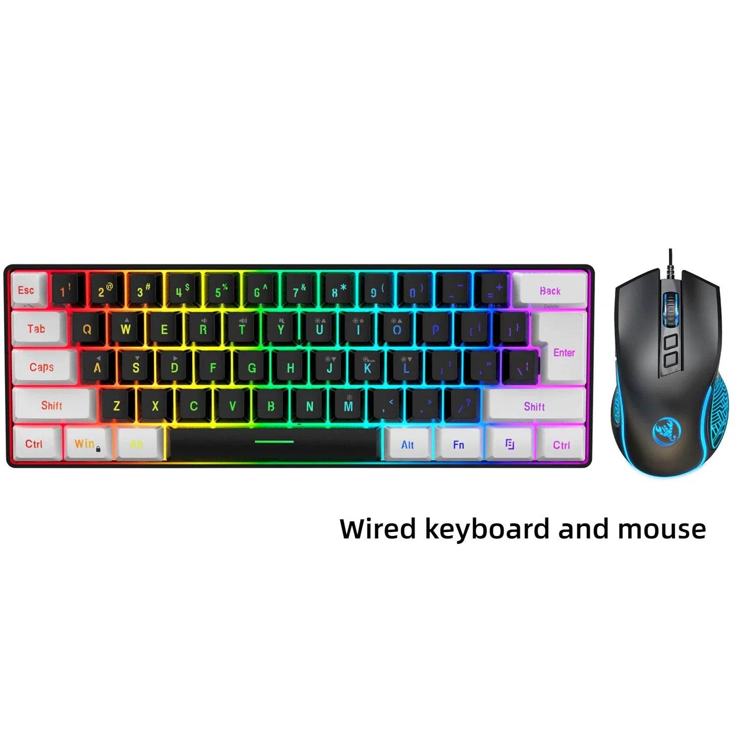 Combo Kit Tastatură și Mouse Gaming 60% - Venduqo