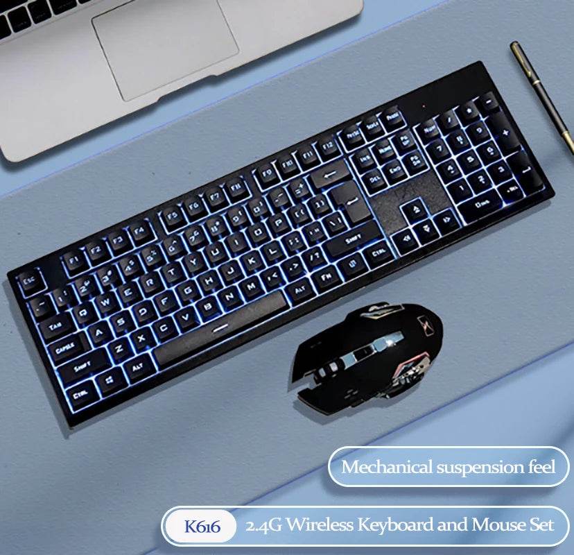 Set Tastatură și Mouse Wireless UTHAI N520 2.4G - Venduqo