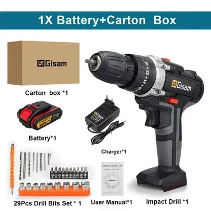 Bormasina electrica cordless 25+3 cu acumulator