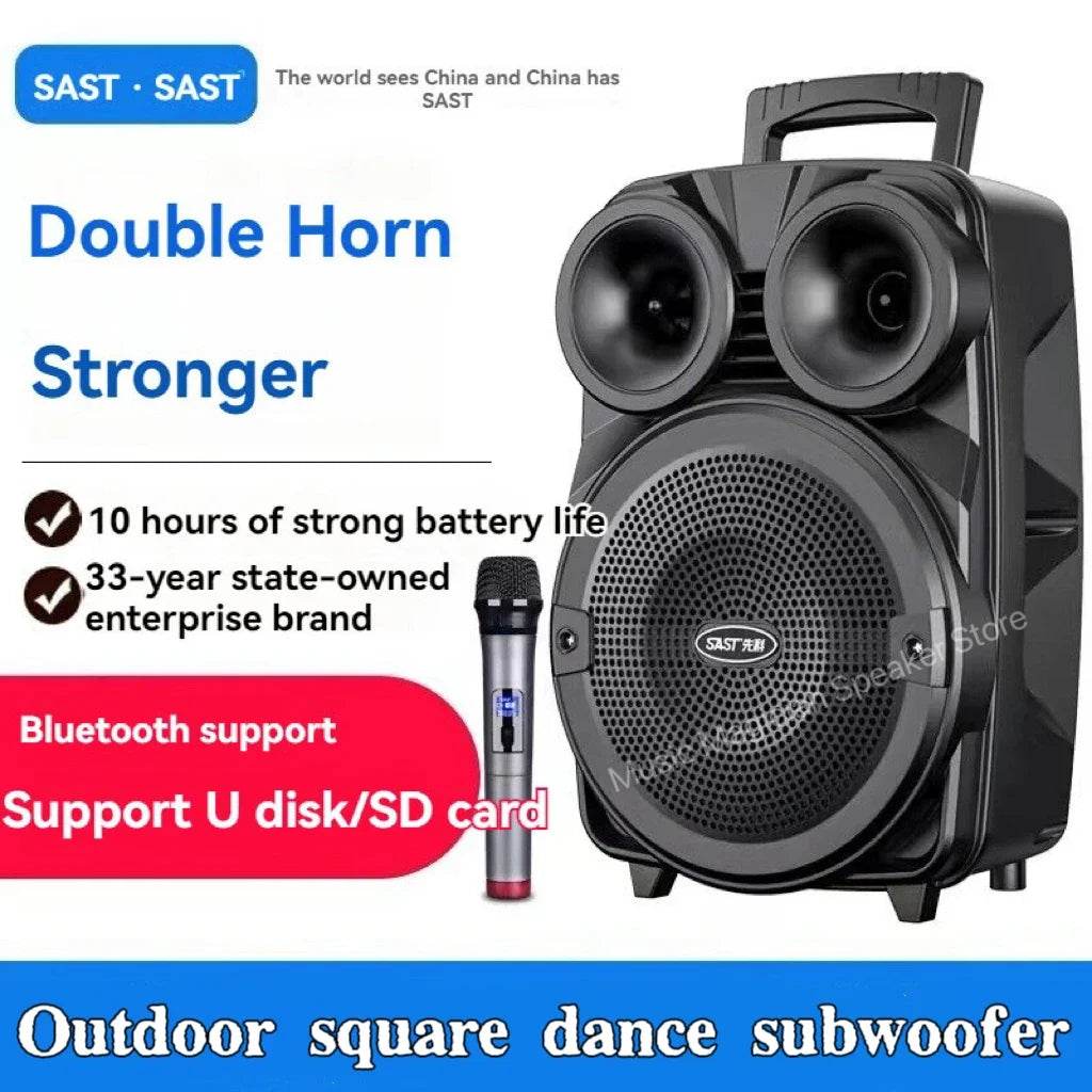Boxa portabilă Bluetooth 8 inch, subwoofer de dans outdoor - Venduqo