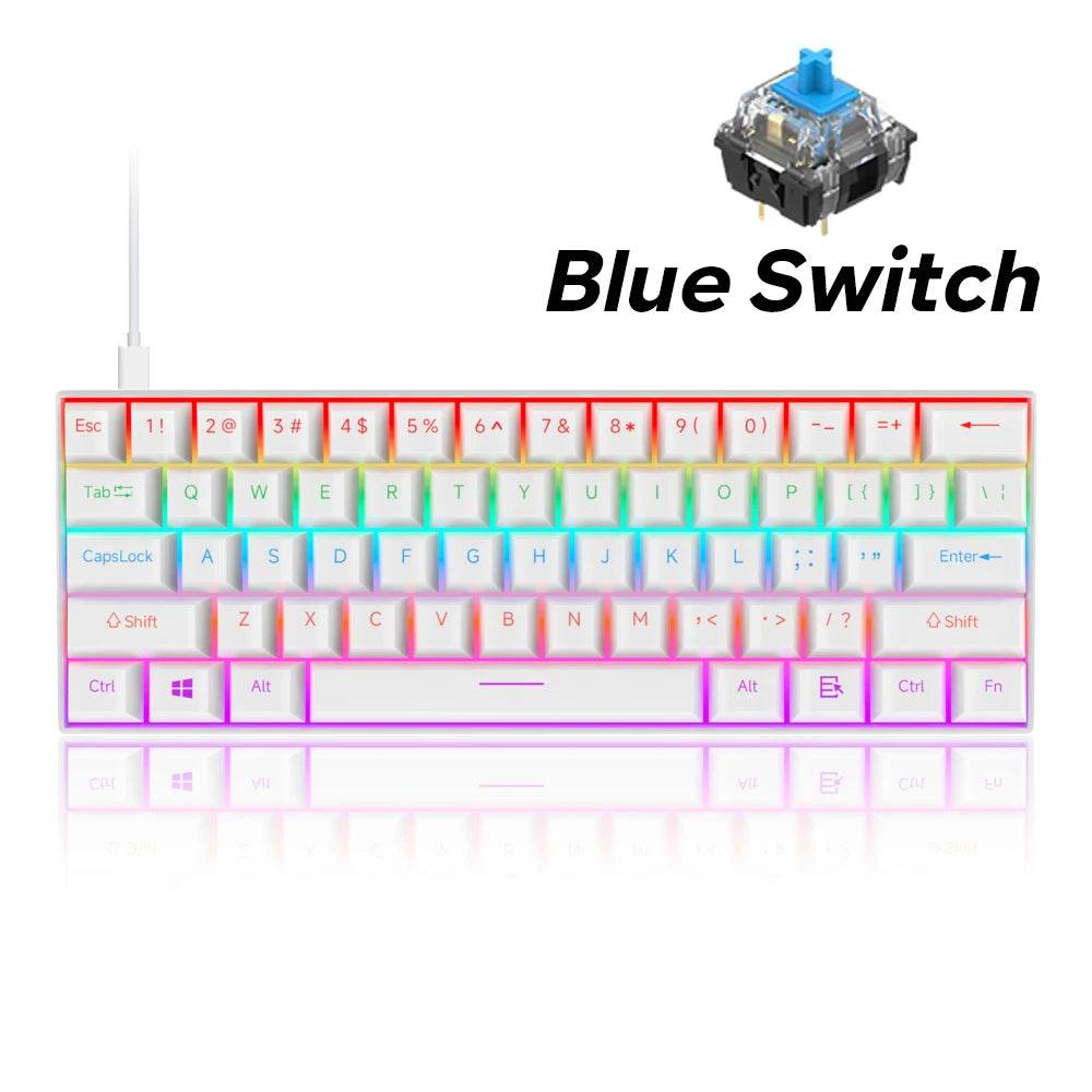 Tastatură Mecanică 61 Taste Switch-uri Interchangeabile - Venduqo