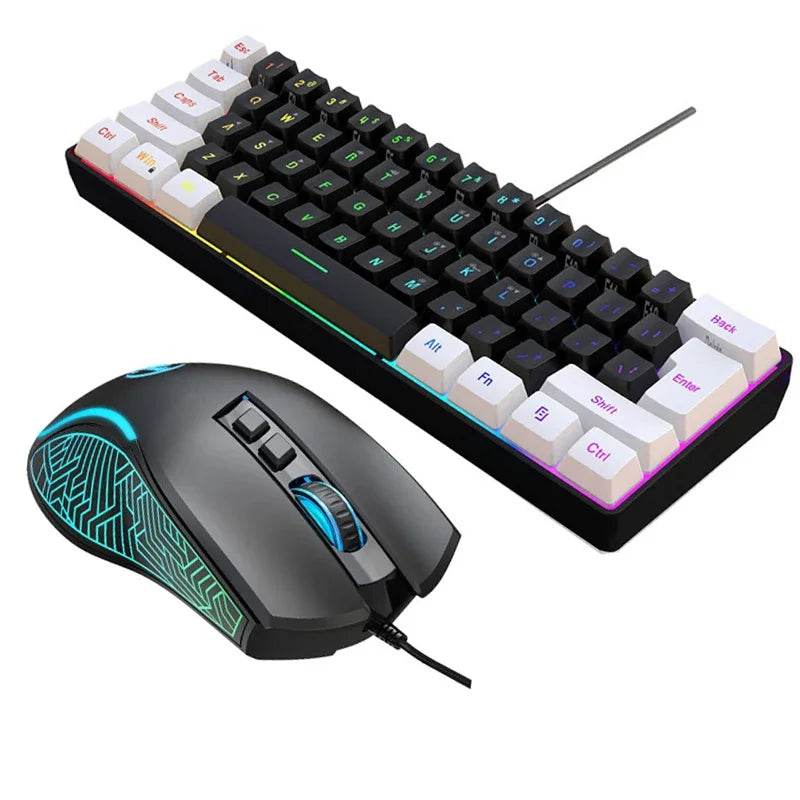 Combo Kit Tastatură și Mouse Gaming 60% - Venduqo