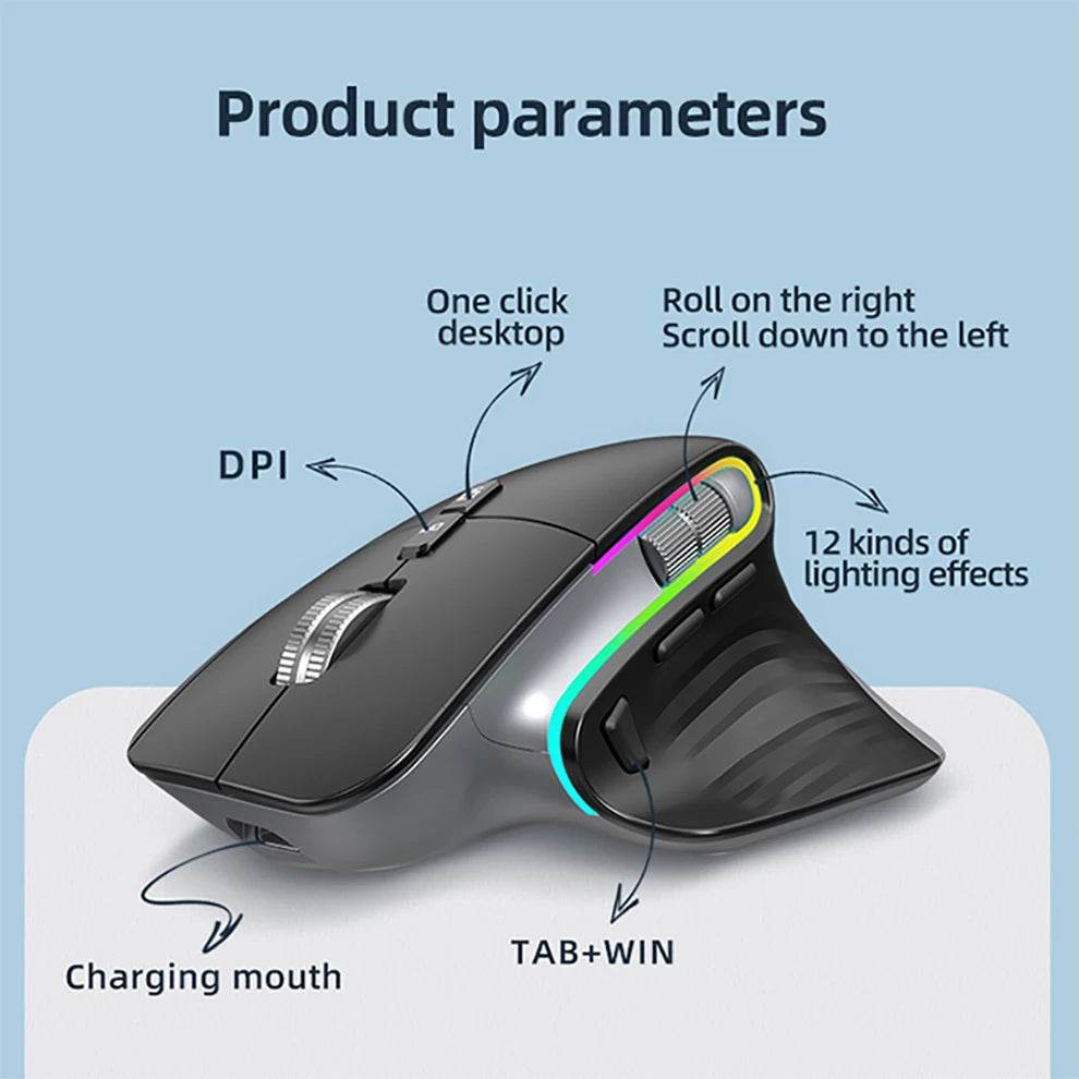 Mouse Wireless Multi-Dispozitive Bluetooth 5.0 & 3.0 - Venduqo