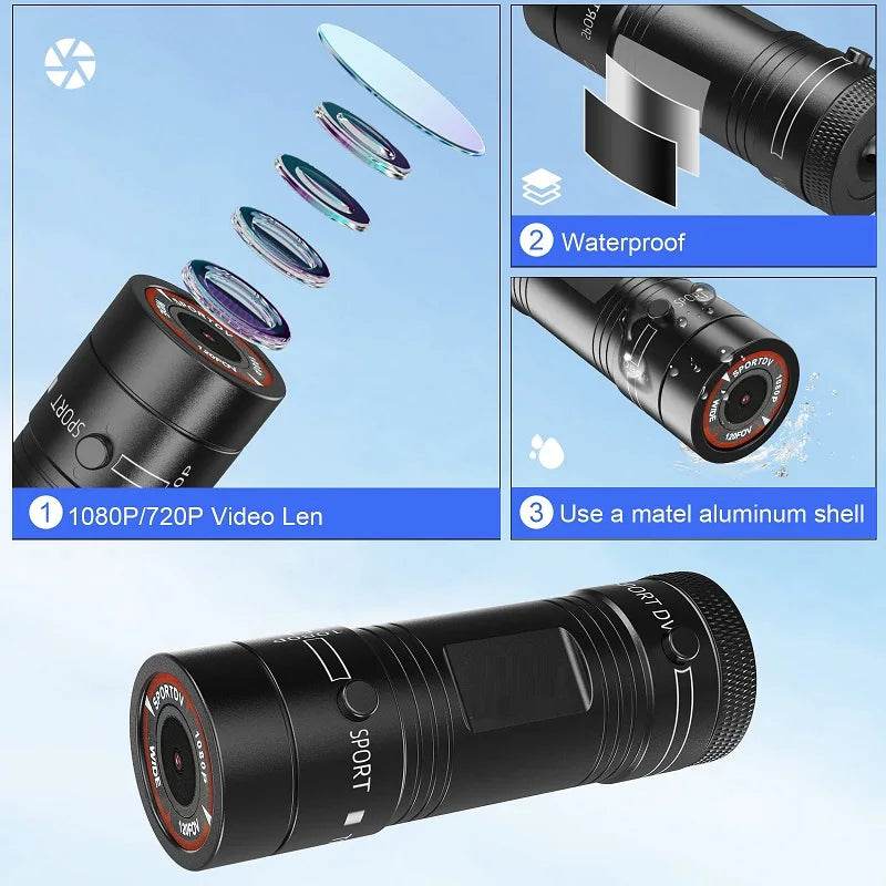 Mini Sport DV Camera Full HD 1080P pentru Bicicletă și Motocicletă - Venduqo