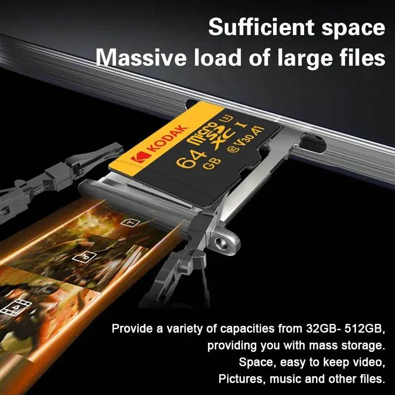 2Pcs Kodak Original Micro TF SD Card 64GB U3 V30 - Venduqo