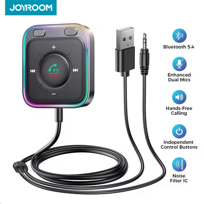 Recepător Bluetooth Joyroom 5.4 pentru Mașină cu Microfoane Duale