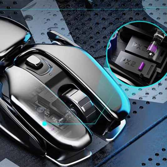 Mouse Wireless Silențios cu Receiver USB - Aluminiu Waterproof - Venduqo