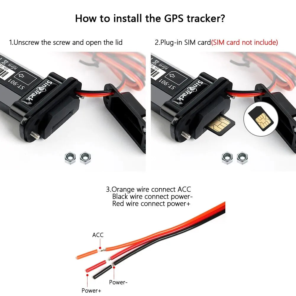 SinoTrack ST-901 GPS Tracker pentru Vehicule - Waterproof