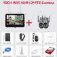 Camera Solar PTZ 4K Wifi cu Două Obiective și Monitor LCD 12.5"