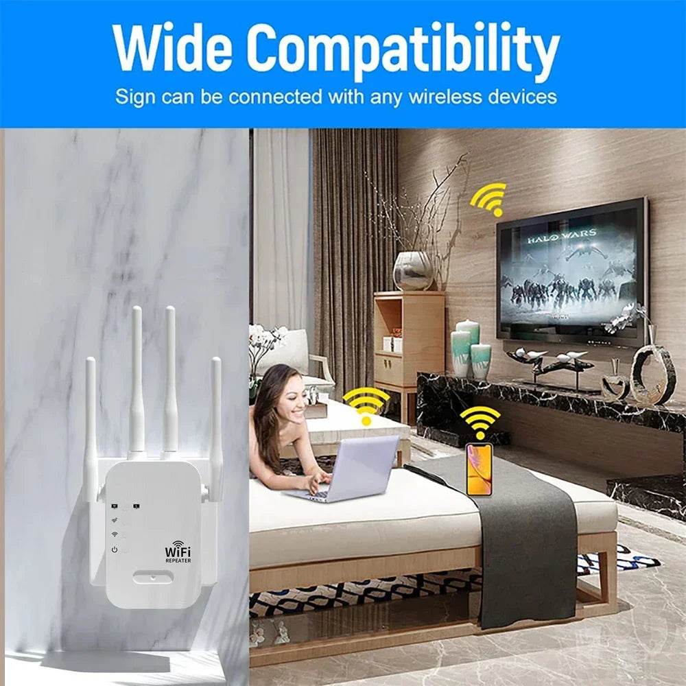 Repetitor WiFi 1200Mbps - Extensor Semnal Dual-band 5G & 2.4G - Venduqo