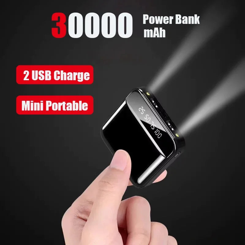 Power Bank 30000 mAh Mini cu Încărcare Rapidă