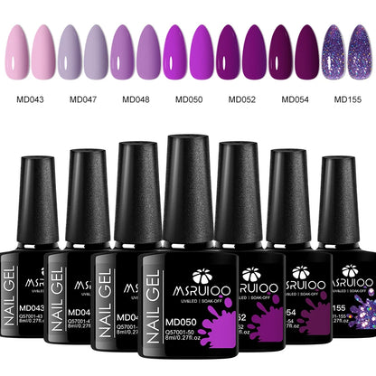 Set 7 Oje Gel UV pentru Manichiură – Design DIY