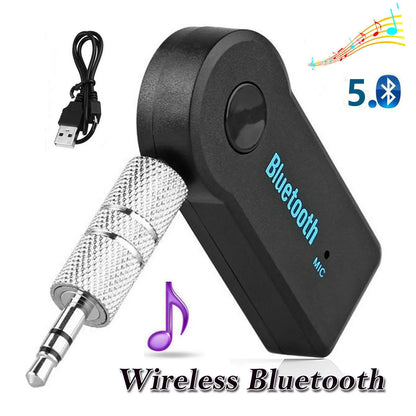 Adaptor Bluetooth 5.0 2 în 1 pentru Auto cu Jack de 3.5mm