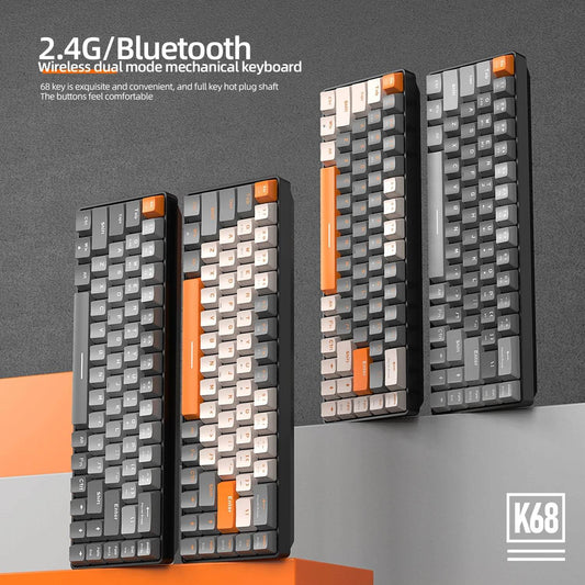 Keyboard Mecanic Wireless Bluetooth 60% K68 - Venduqo