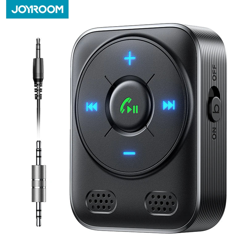 JOYROOM Bluetooth 5.4 AUX Receiver cu Dual Mics și Noise Cancellation