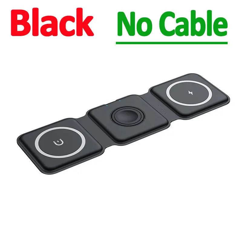 VIKEFON 3 în 1 Încărcător Magnetic Portabil pentru iPhone 15 - Venduqo