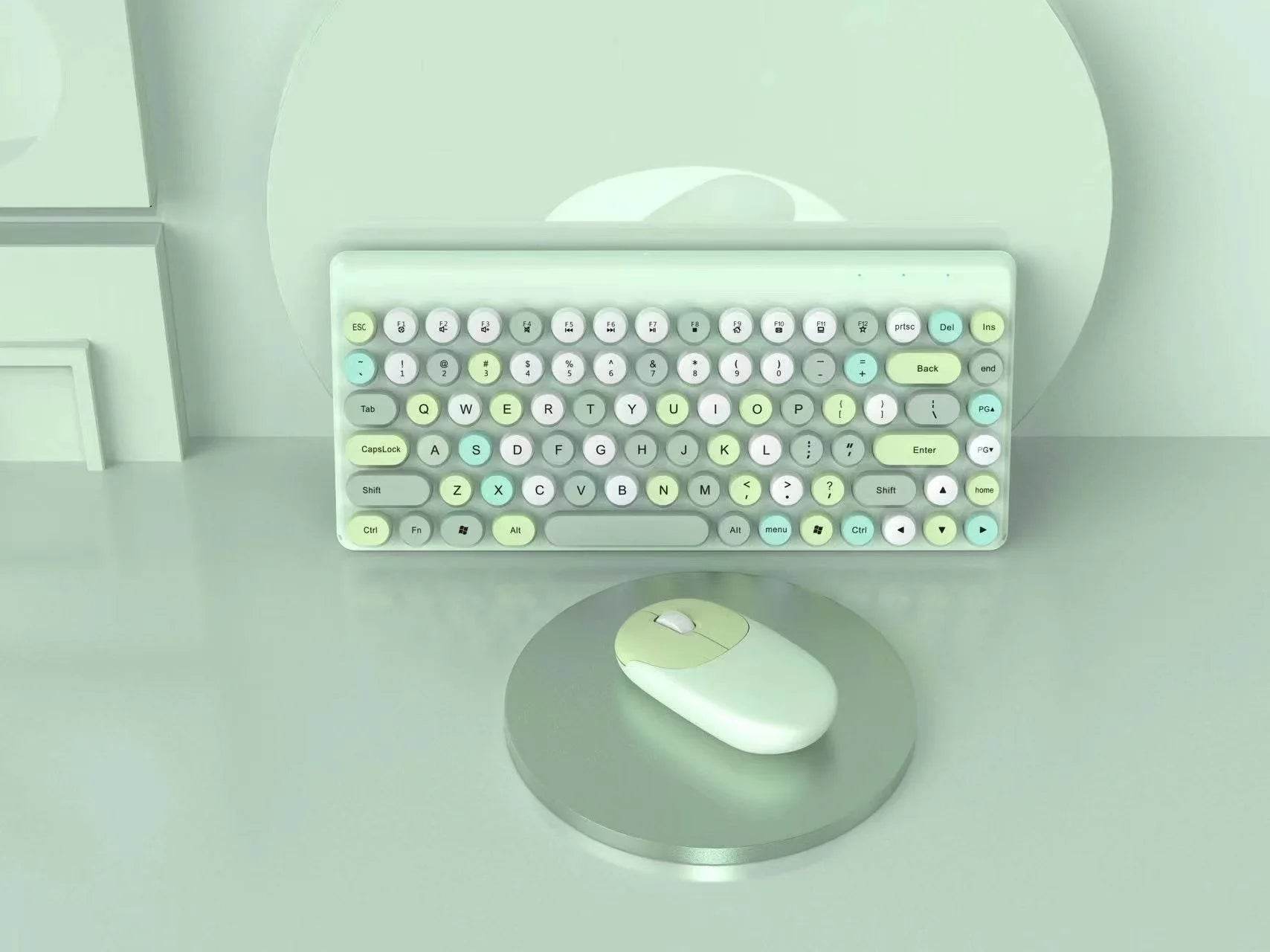 Set Tastatură și Mouse Wireless Retro Mini pentru Laptop - Venduqo
