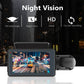 Podofo Camera Auto Dual Lens 3inch cu Noapte si Reversare - Venduqo