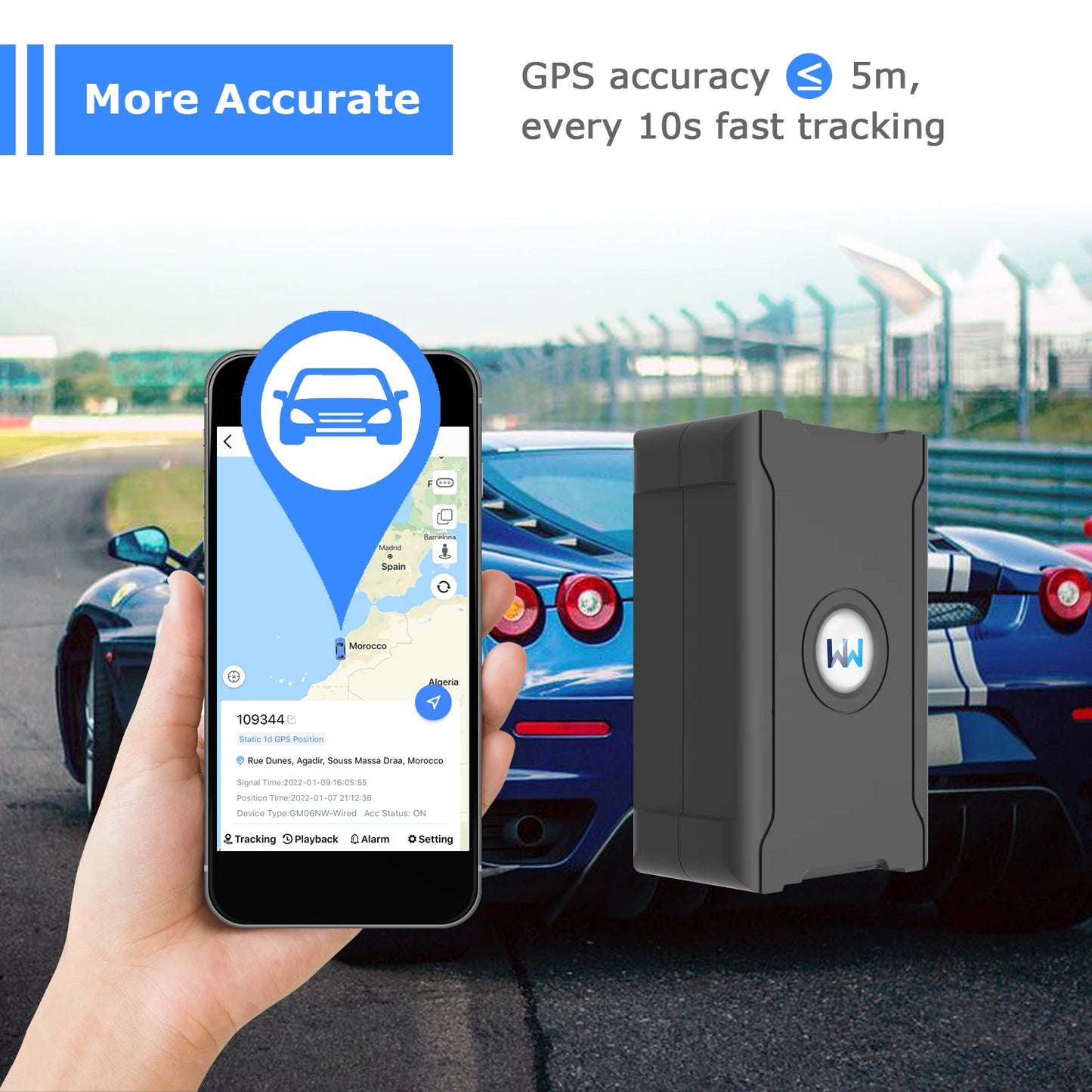 GPS Tracker 5m Acuratete pentru Auto, Camion, Motocicleta - Protectie Antifurt