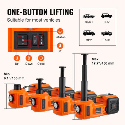 Cric Electric VEVOR 5 Tone Hidraulic Portabil pentru Mașini