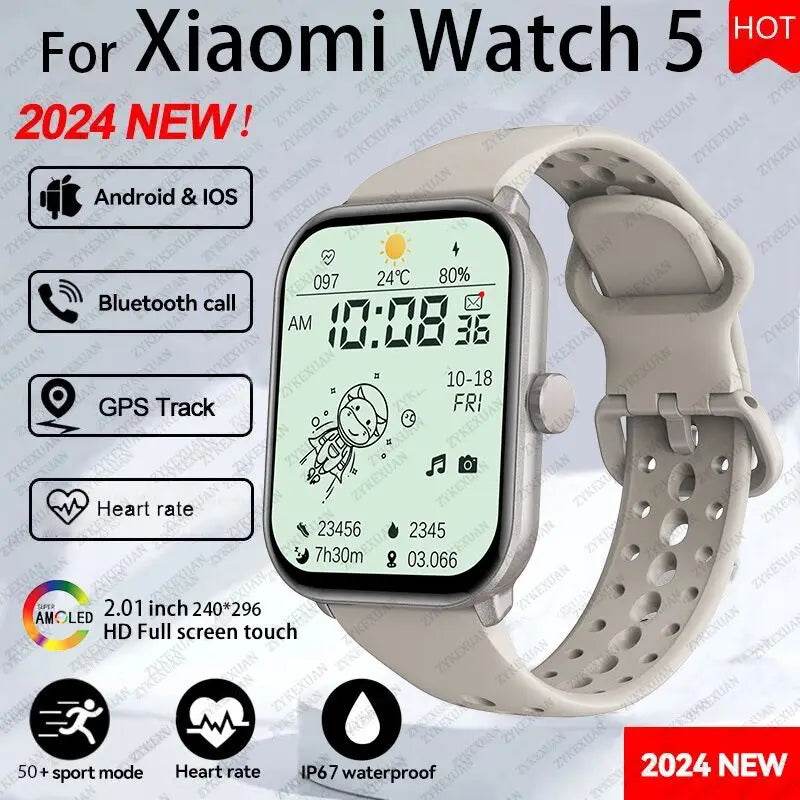 Ceas Smart Xiaomi Watch 5 pentru Bărbați și Femei - AMOLED HD - Venduqo