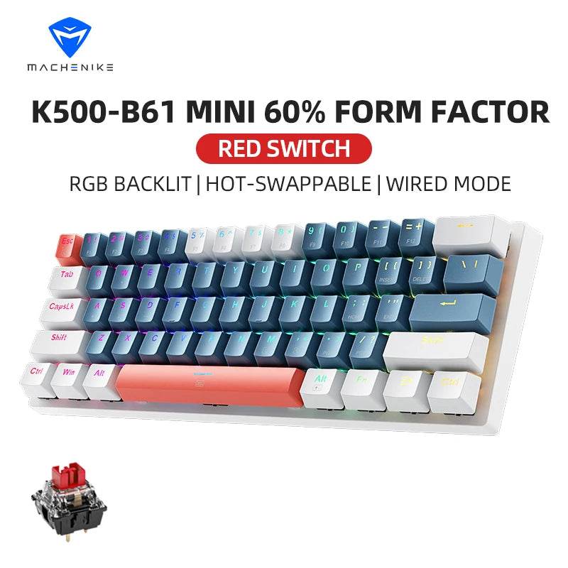 Machenike K500-B61 Mini Tastatură Mecanica 60% - Venduqo