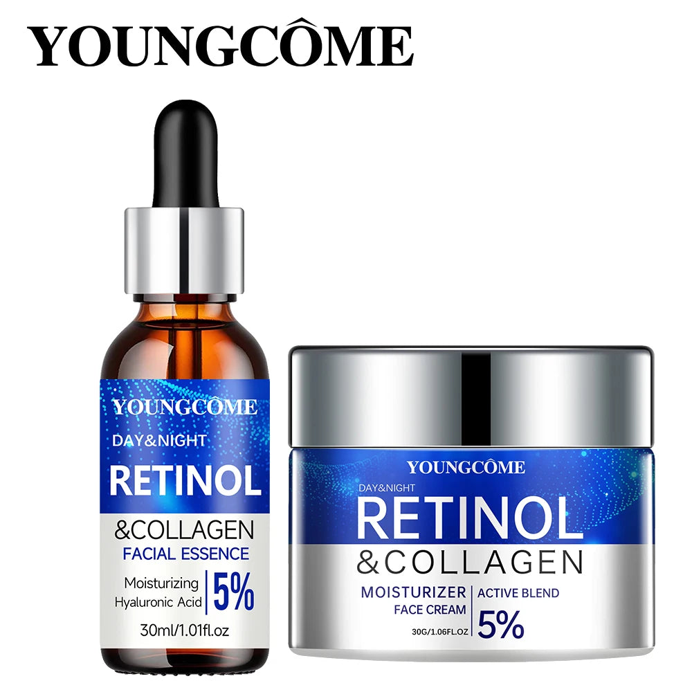 Set Serum și Cremă cu Retinol - Hidratează și Repară