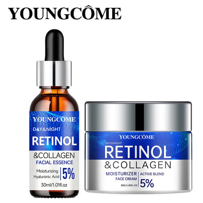 Set Serum și Cremă cu Retinol - Hidratează și Repară