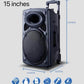 Boxă Bluetooth Wireless 15 Inch pentru Karaoke și Distracție în Aer Liber - Venduqo
