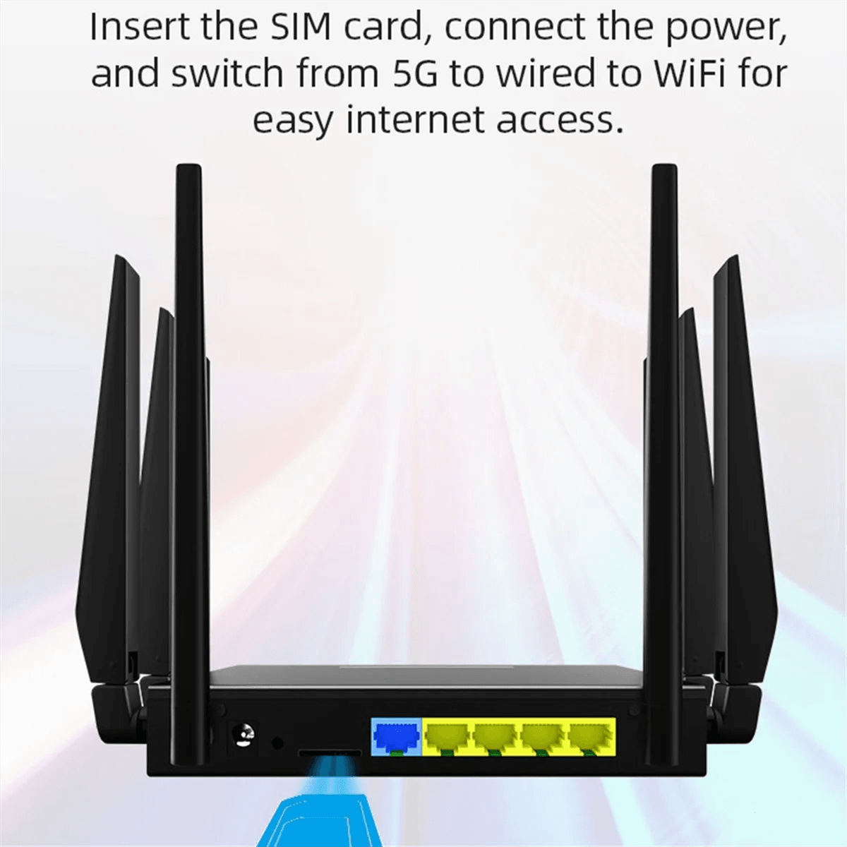 Router Wifi Industrial 1200Mbps 5G cu 8 Antene Detasabile - Venduqo