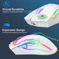 HXSJ T69 Mouse Wireless Ergonomic RGB 2.4G - Venduqo