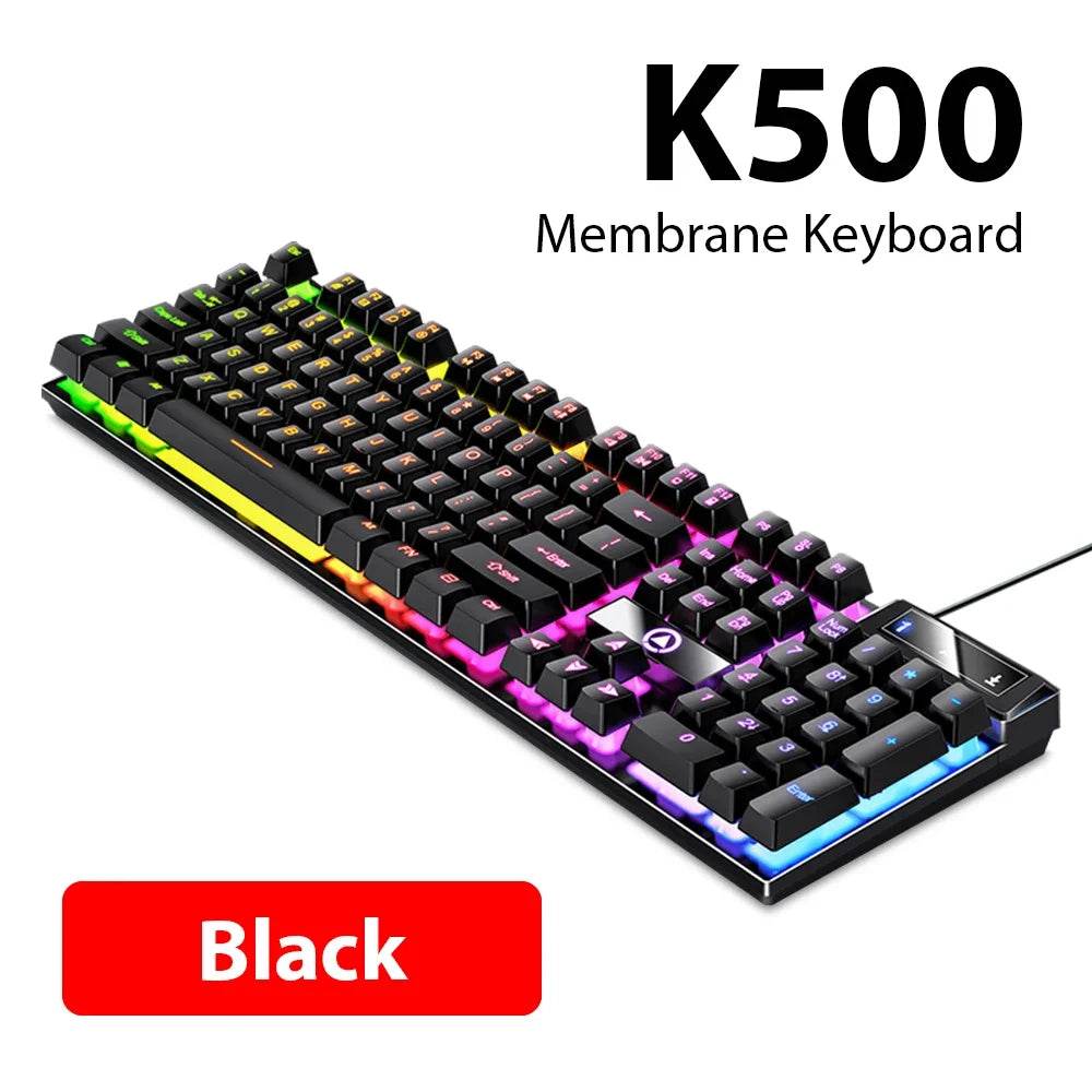 K500 Tastatură Wired cu 104 Taste pentru Birou și Gaming - Venduqo