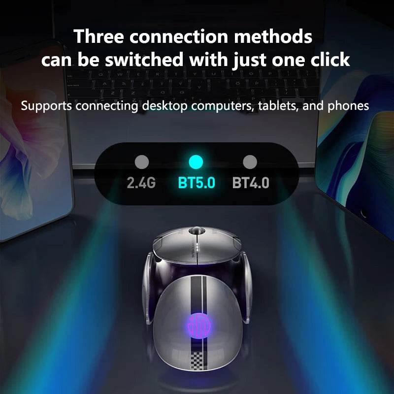 Inphic X2 Mouse Silent Bluetooth Metal Reîncărcabil pentru Gaming - Venduqo