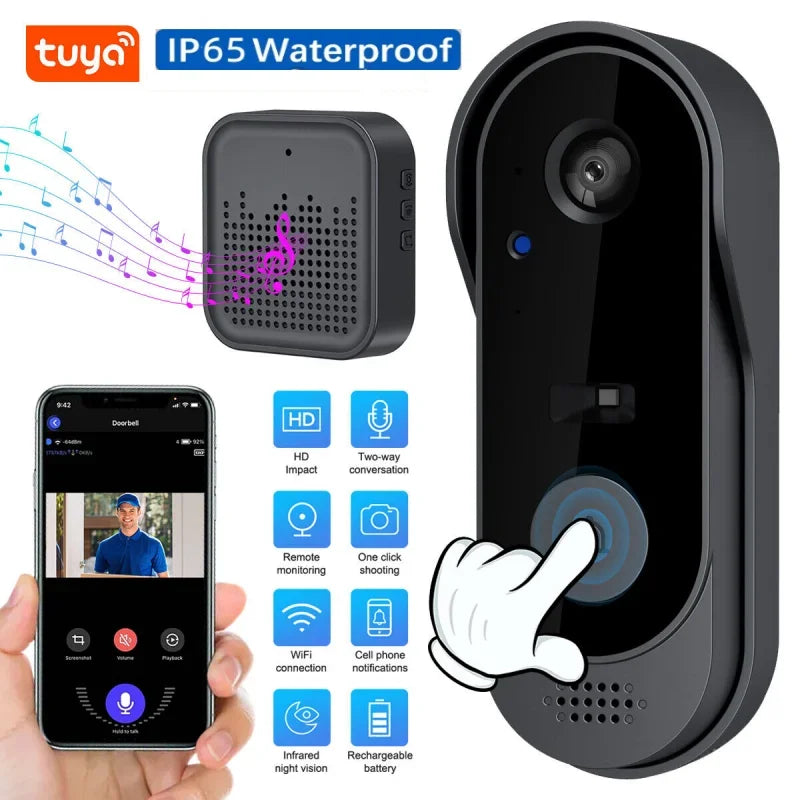 Sonerie Video Wireless Tuya cu Camera HD