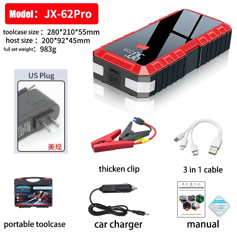 Start-urile auto portabile 12V 32000mAh cu display digital