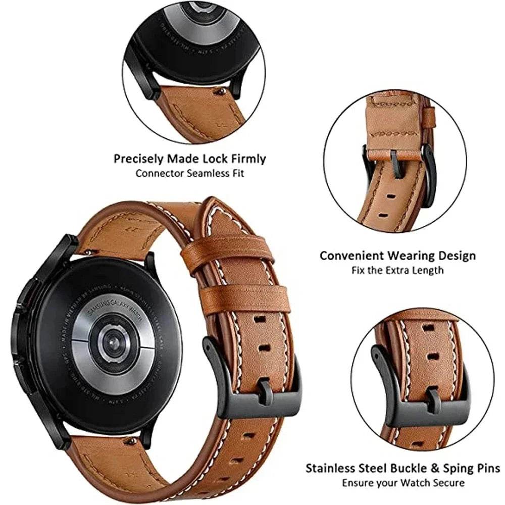 Brățară din Piele pentru Ceas Amazfit Balance - 22mm - Venduqo
