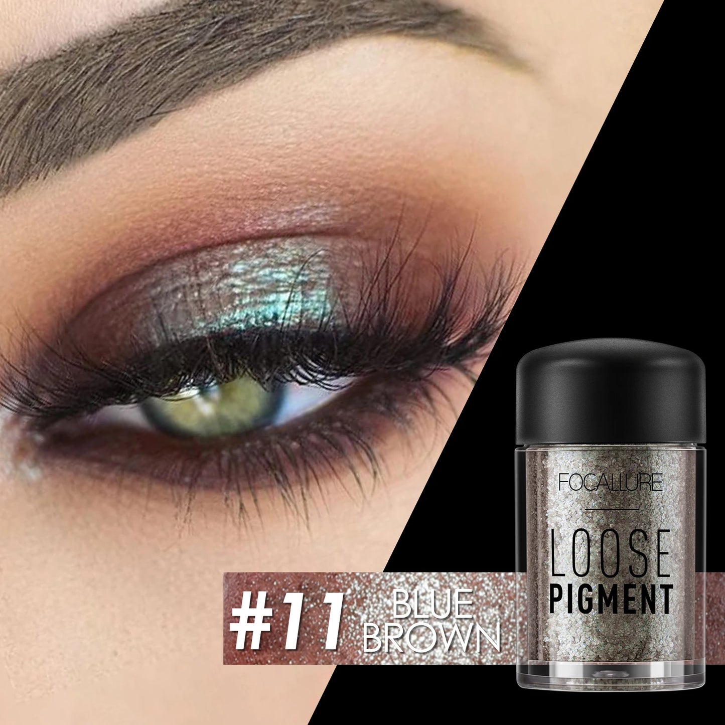 FOCALLURE Glitter Eye Shadow - Waterproof, Long Lasting, Shiny