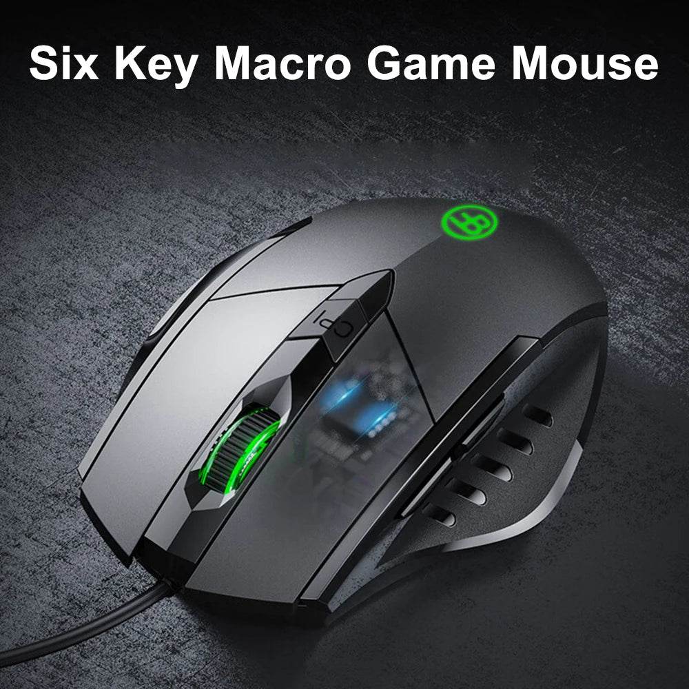 Mouse USB Cablat 7200DPI Ergonomic cu 6 Butoane - Venduqo