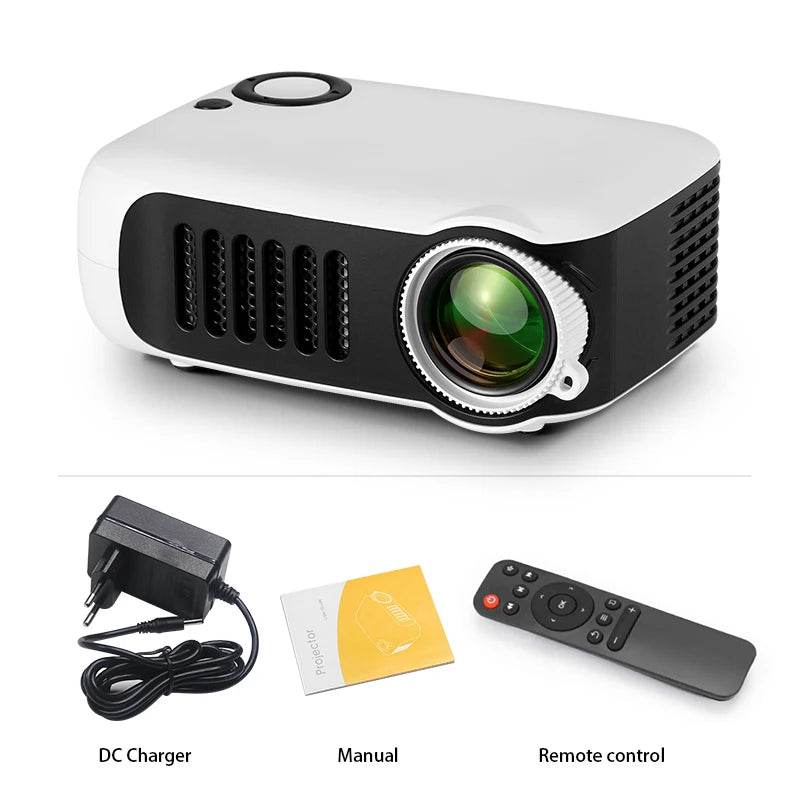 Proiector Mini Portabil A2000 3D LED pentru Cinema Acasă - Venduqo