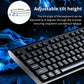 Q9 Tastatură USB cu Design Square Mouth pentru Birou - Venduqo