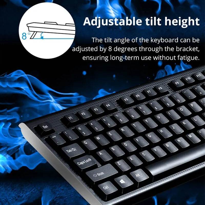 Q9 Tastatură USB cu Design Square Mouth pentru Birou - Venduqo