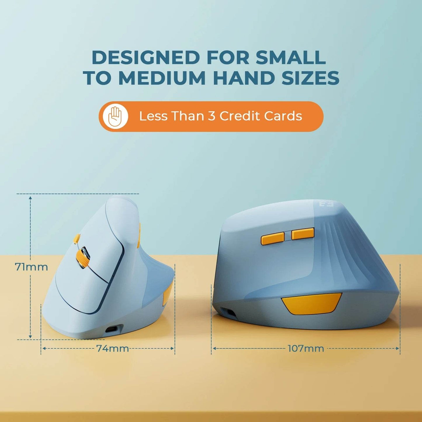 Mouse Vertical Wireless Seenda Tip C Ergonomic - Venduqo
