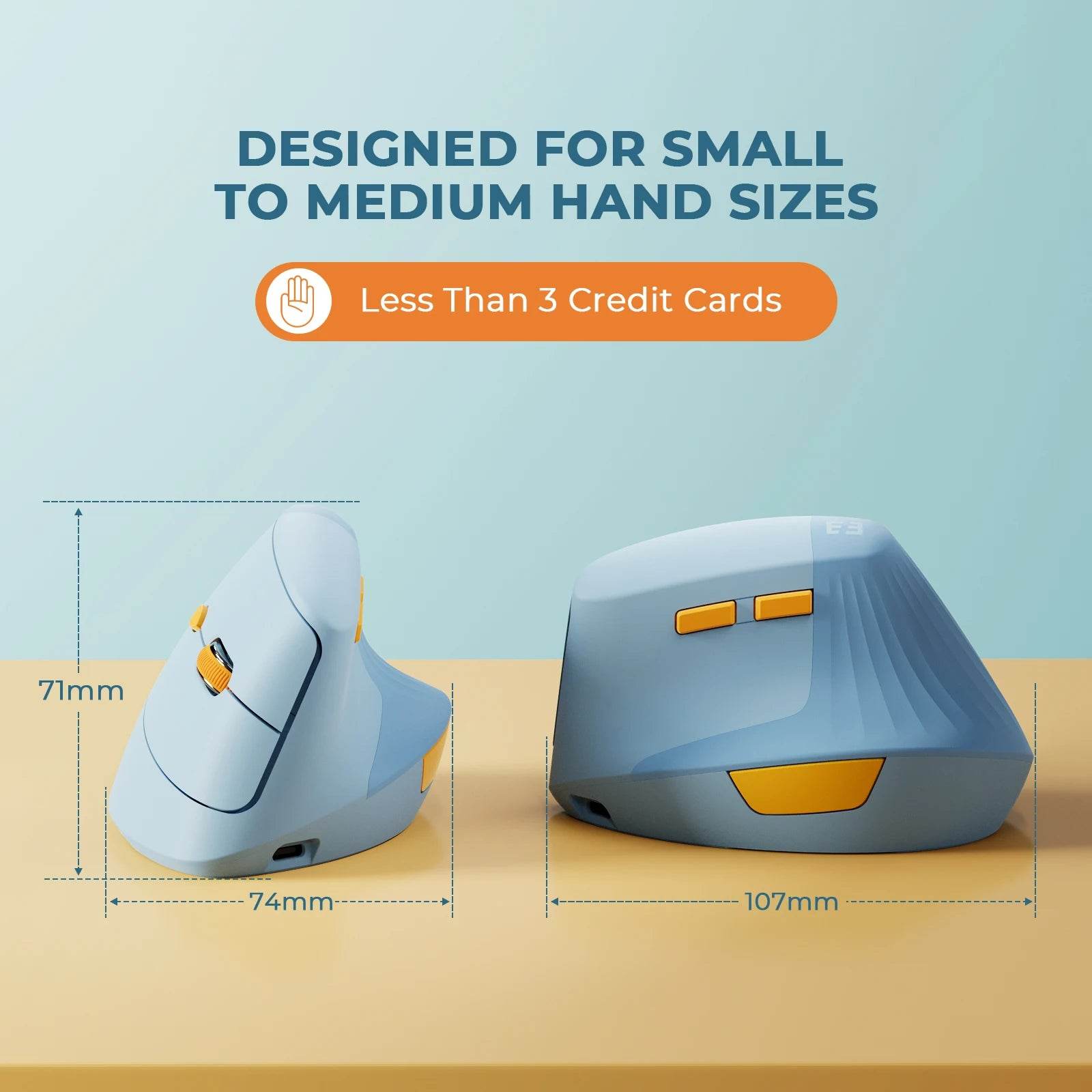 Mouse Vertical Wireless Seenda Tip C Ergonomic - Venduqo