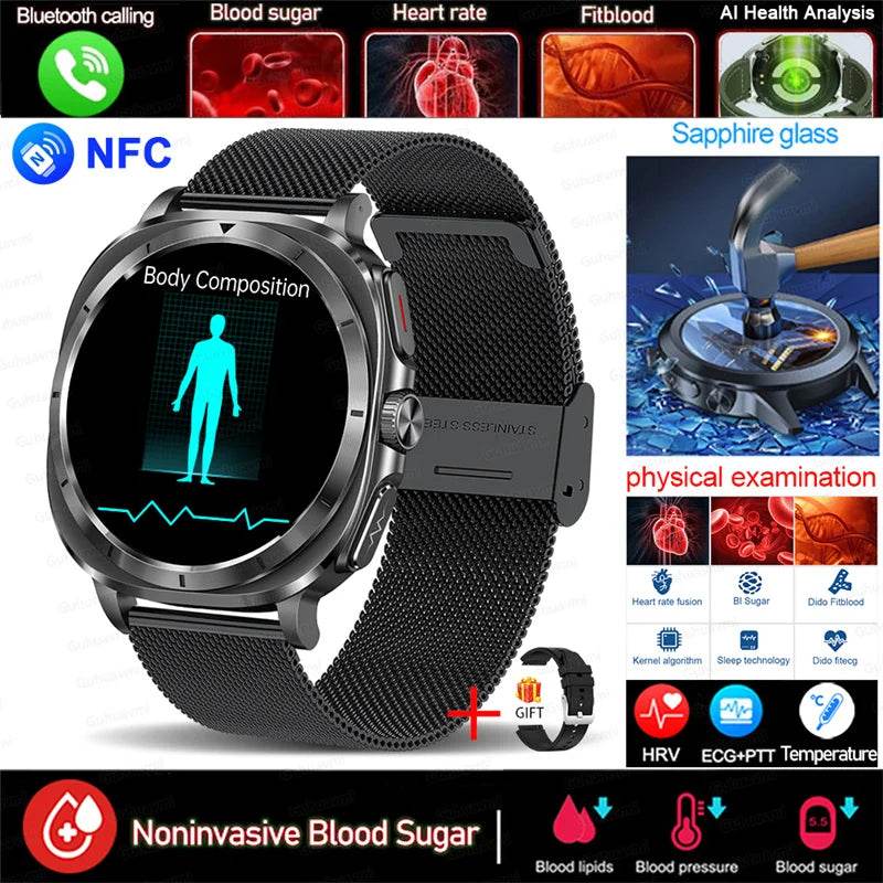 Smartwatch KAVSUMI Galaxy Watch 7 cu Măsurători Sănătate - Venduqo