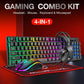 Set de Joc Thunder Wolf TF400 - Tastatură, Mouse și Căști RGB - Venduqo