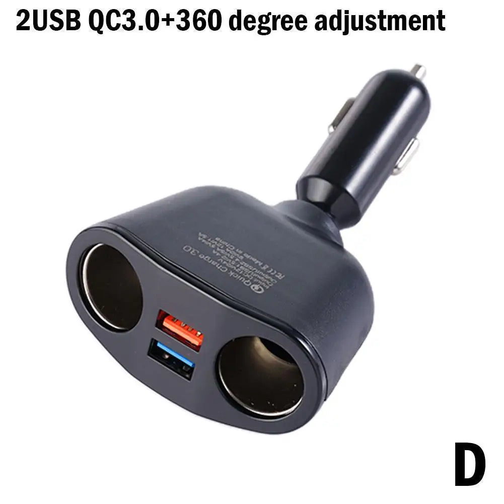 Încărcător Rapid Auto 66W cu Două USB și Type-C