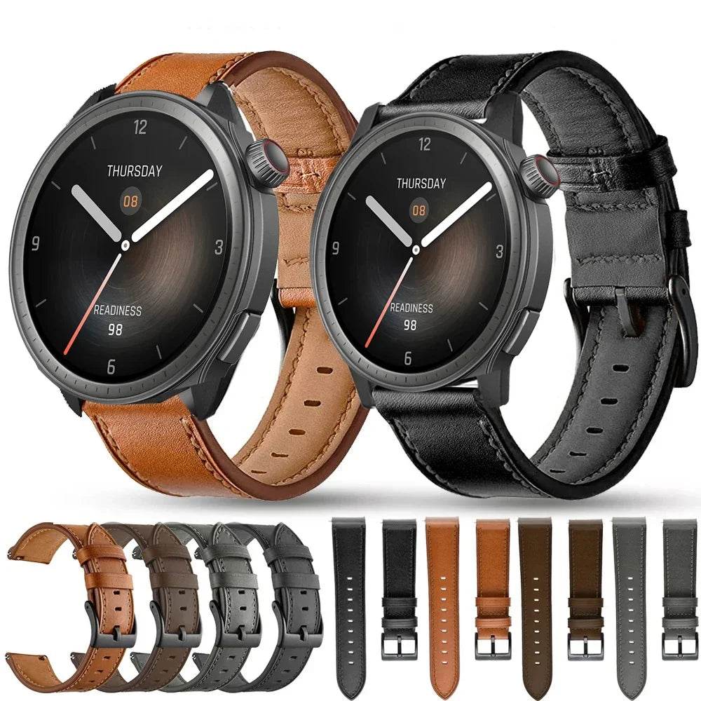 Brățară din Piele pentru Ceas Amazfit Balance - 22mm - Venduqo
