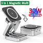 Încărcător Wireless Magnetic 3 în 1 30W pentru iPhone 15/14/13/12 Pro Max - Venduqo